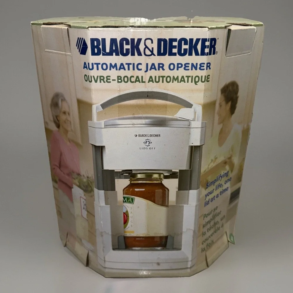 NOS Black & Decker Lids Off Automatic Electric Jar Opener Model JW200 NEW In Box